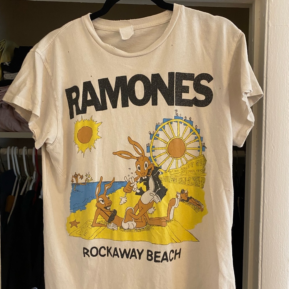Distressed ramone’s graphic t-shirt